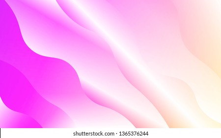 Blurred Decorative Design In Modern Style With Wave, Curve Lines. For Elegant Pattern Cover Book. Vector Illustration with Color Gradient