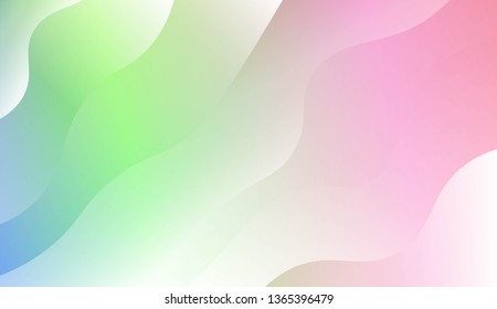 Blurred Decorative Design In Modern Style With Wave, Curve Lines. For Design, Presentation, Business. Vector Illustration with Color Gradient
