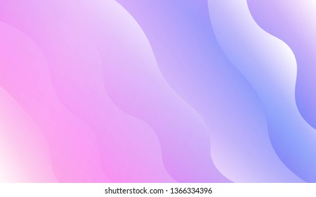 Blurred Decorative Design In Modern Style With Wave, Curve Lines. For Elegant Pattern Cover Book. Vector Illustration with Color Gradient