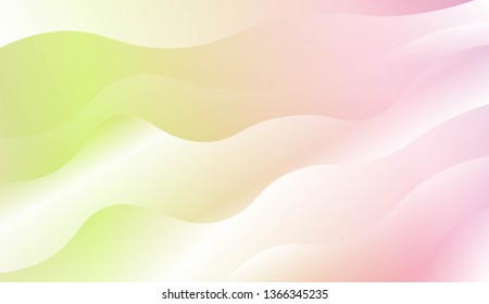 Blurred Decorative Design In Modern Style With Wave, Curve Lines. For Design, Presentation, Business. Vector Illustration with Color Gradient