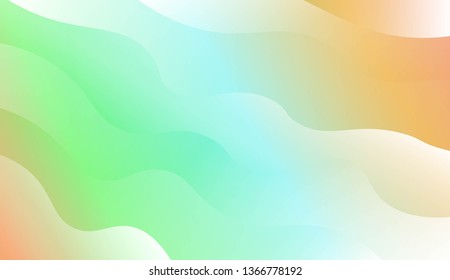 Blurred Decorative Design In Modern Style With Wave, Curve Lines. For Design, Presentation, Business. Vector Illustration with Color Gradient