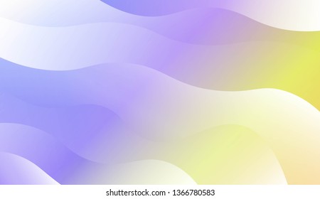 Blurred Decorative Design In Modern Style With Wave, Curve Lines. For Design, Presentation, Business. Vector Illustration with Color Gradient