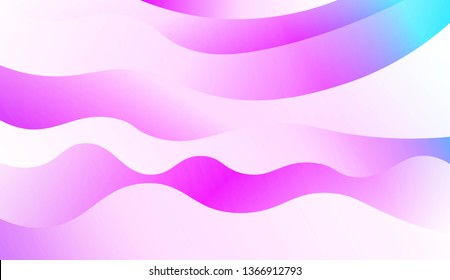 Blurred Decorative Design In Modern Style With Wave, Curve Lines. For Elegant Pattern Cover Book. Vector Illustration with Color Gradient