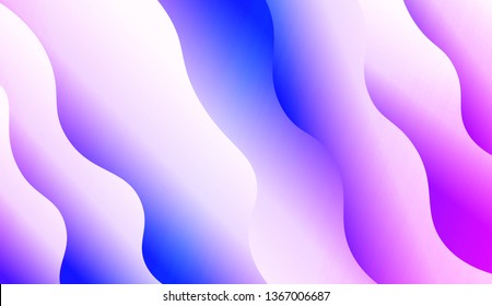 Blurred Decorative Design In Modern Style With Wave, Curve Lines. For Design, Presentation, Business. Vector Illustration with Color Gradient