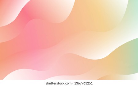 Blurred Decorative Design In Modern Style With Wave, Curve Lines. For Design, Presentation, Business. Vector Illustration with Color Gradient