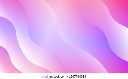 Blurred Decorative Design In Modern Style With Wave, Curve Lines. For Elegant Pattern Cover Book. Vector Illustration with Color Gradient