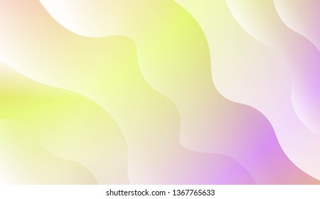 Blurred Decorative Design In Modern Style With Wave, Curve Lines. For Elegant Pattern Cover Book. Vector Illustration with Color Gradient