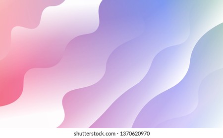 Blurred Decorative Design In Modern Style With Wave, Curve Lines. For Elegant Pattern Cover Book. Vector Illustration with Color Gradient