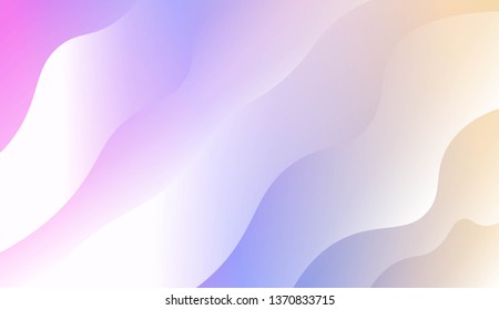 Blurred Decorative Design In Modern Style With Wave, Curve Lines. For Design, Presentation, Business. Vector Illustration with Color Gradient