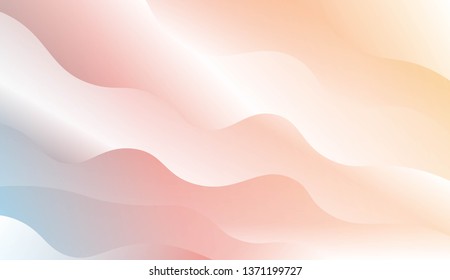 Blurred Decorative Design In Modern Style With Wave, Curve Lines. For Design, Presentation, Business. Vector Illustration with Color Gradient