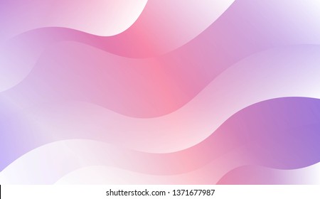 Blurred Decorative Design In Modern Style With Wave, Curve Lines. For Elegant Pattern Cover Book. Vector Illustration with Color Gradient