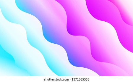 Blurred Decorative Design In Modern Style With Wave, Curve Lines. For Elegant Pattern Cover Book. Vector Illustration with Color Gradient