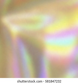 Blurred defocused holographic background. Grain spotted surface. Trendy digital noise. Abstract composition, vector EPS10. Not trace image, include mesh gradient only