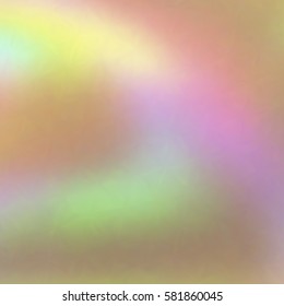 Blurred defocused holographic background. Grain spotted surface. Trendy digital noise. Abstract composition, vector EPS10. Not trace image, include mesh gradient only