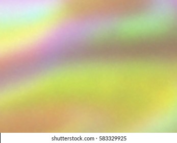 Blurred defocused holographic background. Grain spotted surface. Trendy digital noise. Abstract composition, vector EPS10. Not trace image, include mesh gradient only