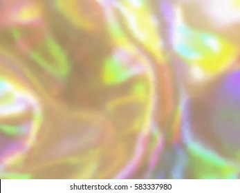 Blurred defocused holographic background. Grain spotted surface. Trendy digital noise. Abstract composition, vector EPS10. Not trace image, include mesh gradient only