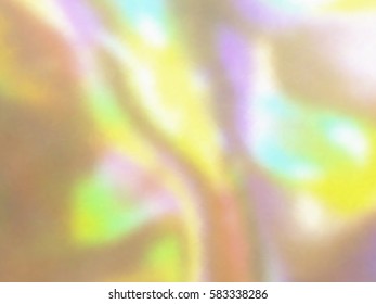 Blurred defocused holographic background. Grain spotted surface. Trendy digital noise. Abstract composition, vector EPS10. Not trace image, include mesh gradient only