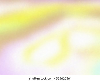 Blurred defocused holographic background. Grain spotted surface. Trendy digital noise. Abstract composition, vector EPS10. Not trace image, include mesh gradient only