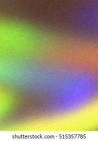 Blurred defocused iridescent hologram background. Trendy digital noise. Spotted surface. Abstract colorful composition, vector EPS10. Not trace image, include mesh gradient only