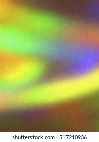 Blurred defocused iridescent hologram background. Trendy digital noise. Spotted surface. Abstract colorful composition, vector EPS10. Not trace image, include mesh gradient only