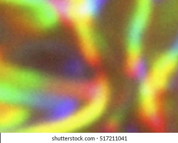 Blurred defocused iridescent hologram background. Trendy digital noise. Spotted surface. Abstract colorful composition, vector EPS10. Not trace image, include mesh gradient only