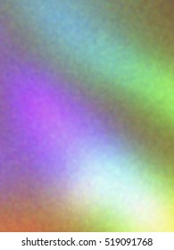 Blurred defocused iridescent hologram background. Trendy digital noise. Spotted surface. Abstract colorful composition, vector EPS10. Not trace image, include mesh gradient only