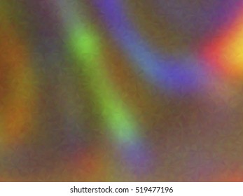 Blurred defocused iridescent hologram background. Trendy digital noise. Spotted surface. Abstract colorful composition, vector EPS10. Not trace image, include mesh gradient only