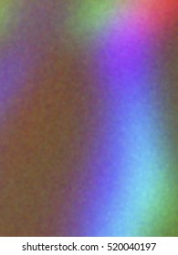 Blurred defocused iridescent hologram background. Trendy digital noise. Spotted surface. Abstract colorful composition, vector EPS10. Not trace image, include mesh gradient only