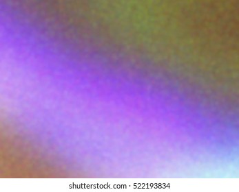 Blurred defocused iridescent hologram background. Trendy digital noise. Spotted surface. Abstract colorful composition, vector EPS10. Not trace image, include mesh gradient only