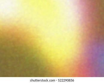Blurred defocused iridescent hologram background. Trendy digital noise. Spotted surface. Abstract colorful composition, vector EPS10. Not trace image, include mesh gradient only