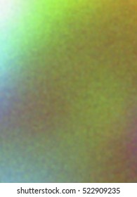 Blurred defocused iridescent hologram background. Trendy digital noise. Spotted surface. Abstract colorful composition, vector EPS10. Not trace image, include mesh gradient only