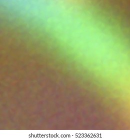 Blurred defocused iridescent hologram background. Trendy digital noise. Spotted surface. Abstract colorful composition, vector EPS10. Not trace image, include mesh gradient only