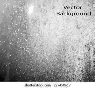 blurred drops on glass vector background
