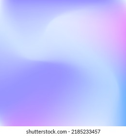 unscharfer, dynamischer, kalter, flüssiges Farbverlauf-Hintergrund. Ruhiger, pastellfarbener Hintergrund für den Sonnenaufgang. Pink Lavender Sky Curve Indigo Swirl Gradient Mesh. Violet blaue hellfarbige, flüssige, unscharfe Textur.