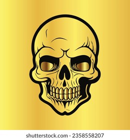 Blurred Face on a Yellow Background