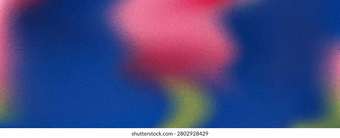 Blurred floral slow grain background for wellness branding and retreat. Gentle blur flower with soft gradient in pink and blue. Dreamy rose flower vector backdrop for mindfulness meditation design.