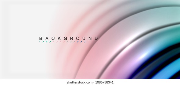 Unscharfer Hintergrund, abstrakte Wellen Linien, Vermischen von Farben mit Lichteffekten auf hellem Hintergrund. Vektorgrafik für Präsentationen, App-Bildschirmhintergründe, Banner oder Poster