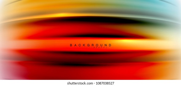 Blurred fluid colors background, abstract waves lines, mixing colours with light effects on light backdrop. Vector artistic illustration for presentation, app wallpaper, banner or posters