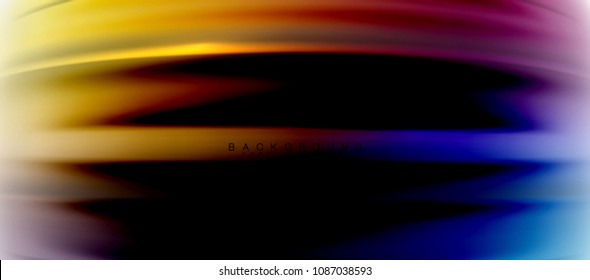 Blurred fluid colors background, abstract waves lines, mixing colours with light effects on light backdrop. Vector artistic illustration for presentation, app wallpaper, banner or posters