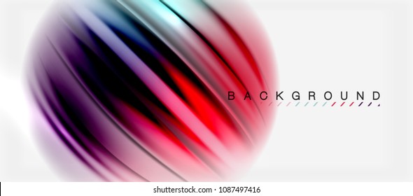 Unscharfer Hintergrund, abstrakte Wellen Linien, Vermischen von Farben mit Lichteffekten auf hellem Hintergrund. Vektorgrafik für Präsentationen, App-Bildschirmhintergründe, Banner oder Poster