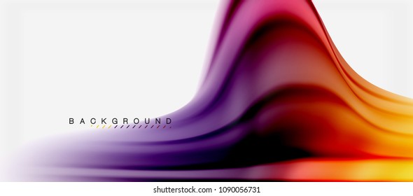 Unscharfer Hintergrund, abstrakte Wellen Linien, Vermischen von Farben mit Lichteffekten auf hellem Hintergrund. Vektorgrafik für Präsentationen, App-Bildschirmhintergründe, Banner oder Poster