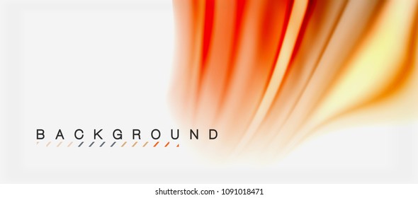 Blurred fluid colors background, abstract waves lines, mixing colours with light effects on light backdrop. Vector artistic illustration for presentation, app wallpaper, banner or posters