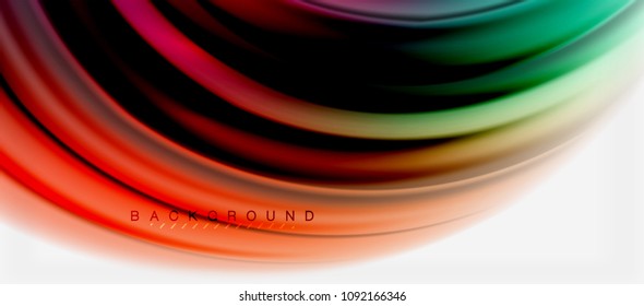 Unscharfer Hintergrund, abstrakte Wellen Linien, Vermischen von Farben mit Lichteffekten auf hellem Hintergrund. Vektorgrafik für Präsentationen, App-Bildschirmhintergründe, Banner oder Poster