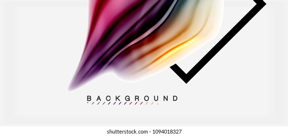 Unscharfer Hintergrund, abstrakte Wellen Linien, Vermischen von Farben mit Lichteffekten auf hellem Hintergrund. Vektorgrafik für Präsentationen, App-Bildschirmhintergründe, Banner oder Poster