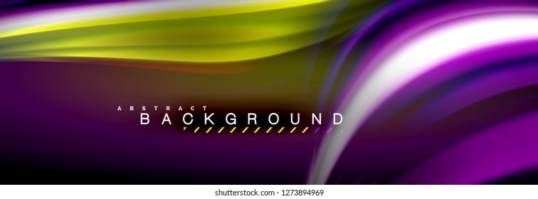 Fondo de color de fluido borroso, líneas de ondas abstractas, mezcla de colores con efectos de luz sobre el fondo de la luz. Ilustración artística para presentación, fondo de pantalla de aplicación, pancarta o carteles