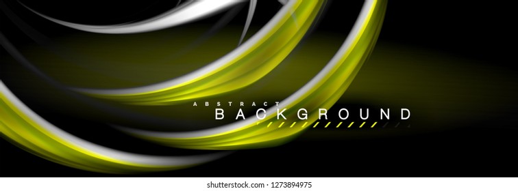 Blurred fluid colors background, abstract waves lines, mixing colours with light effects on light backdrop. Artistic illustration for presentation, app wallpaper, banner or posters