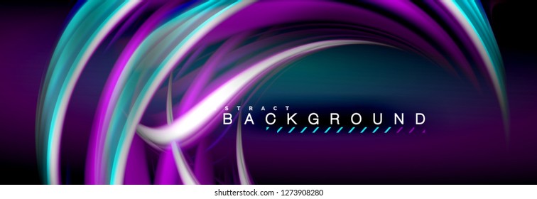 Blurred fluid colors background, abstract waves lines, mixing colours with light effects on light backdrop. Artistic illustration for presentation, app wallpaper, banner or posters