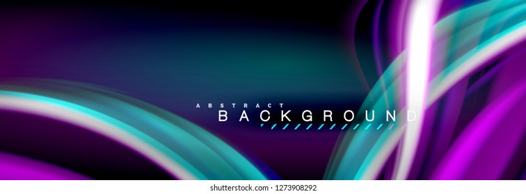 Fundo de cores fluidas borradas, linhas de ondas abstratas, mistura de cores com efeitos de luz em fundo de luz. Ilustração artística para apresentação, papel de parede do aplicativo, banner ou cartazes