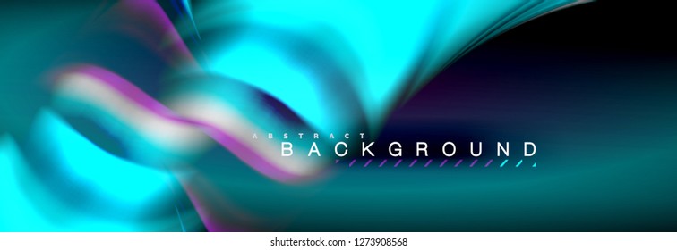 Fondo de color de fluido borroso, líneas de ondas abstractas, mezcla de colores con efectos de luz sobre el fondo de la luz. Ilustración artística para presentación, fondo de pantalla de aplicación, pancarta o carteles