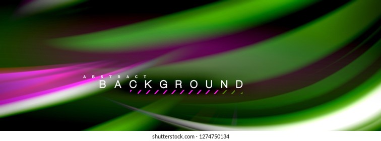 Fondo de color de fluido borroso, líneas de ondas abstractas, mezcla de colores con efectos de luz sobre el fondo de la luz. Ilustración artística para presentación, fondo de pantalla de aplicación, pancarta o carteles